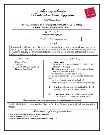 Relative Dating Activity Answers Ngss Hub 2019 10 05